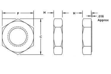 Heavy Hex Jam Nut