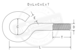 Open Eye Bolt