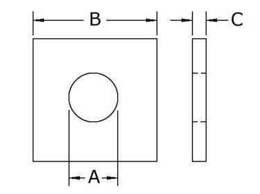 Square Plate Washer