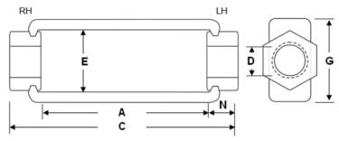 Turnbuckle Drawing