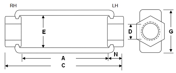 Turnbuckle Drawing