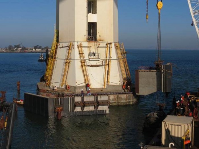 Bay Bridge Fender Installation